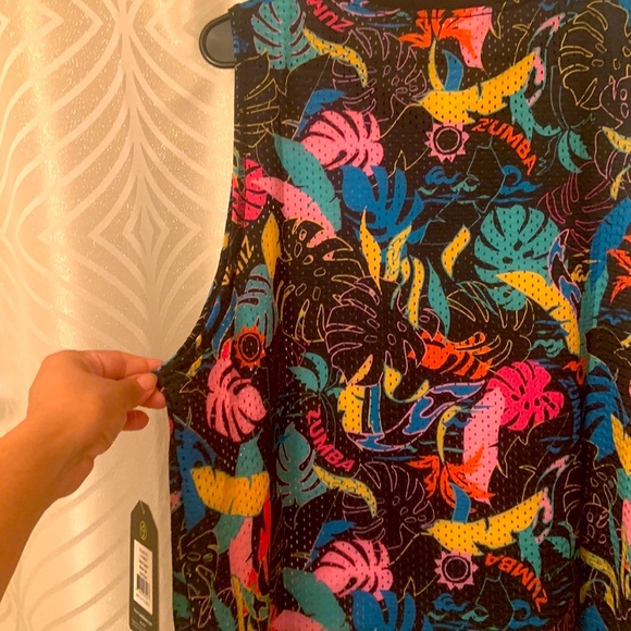 ZUMBA TROPICAL MESH TOP Xtra Lovely - Picture 3 of 9